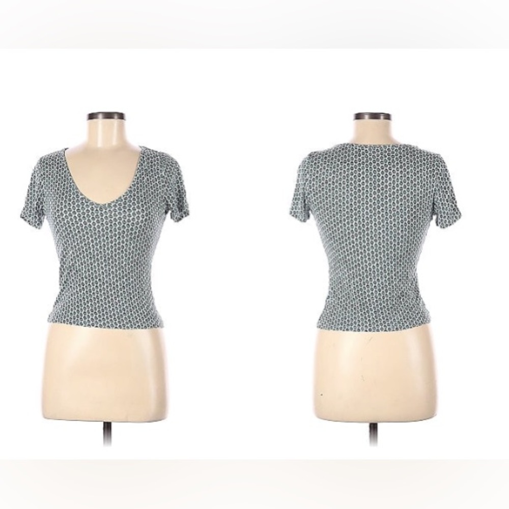 Map to Mars | Green pattern crop top